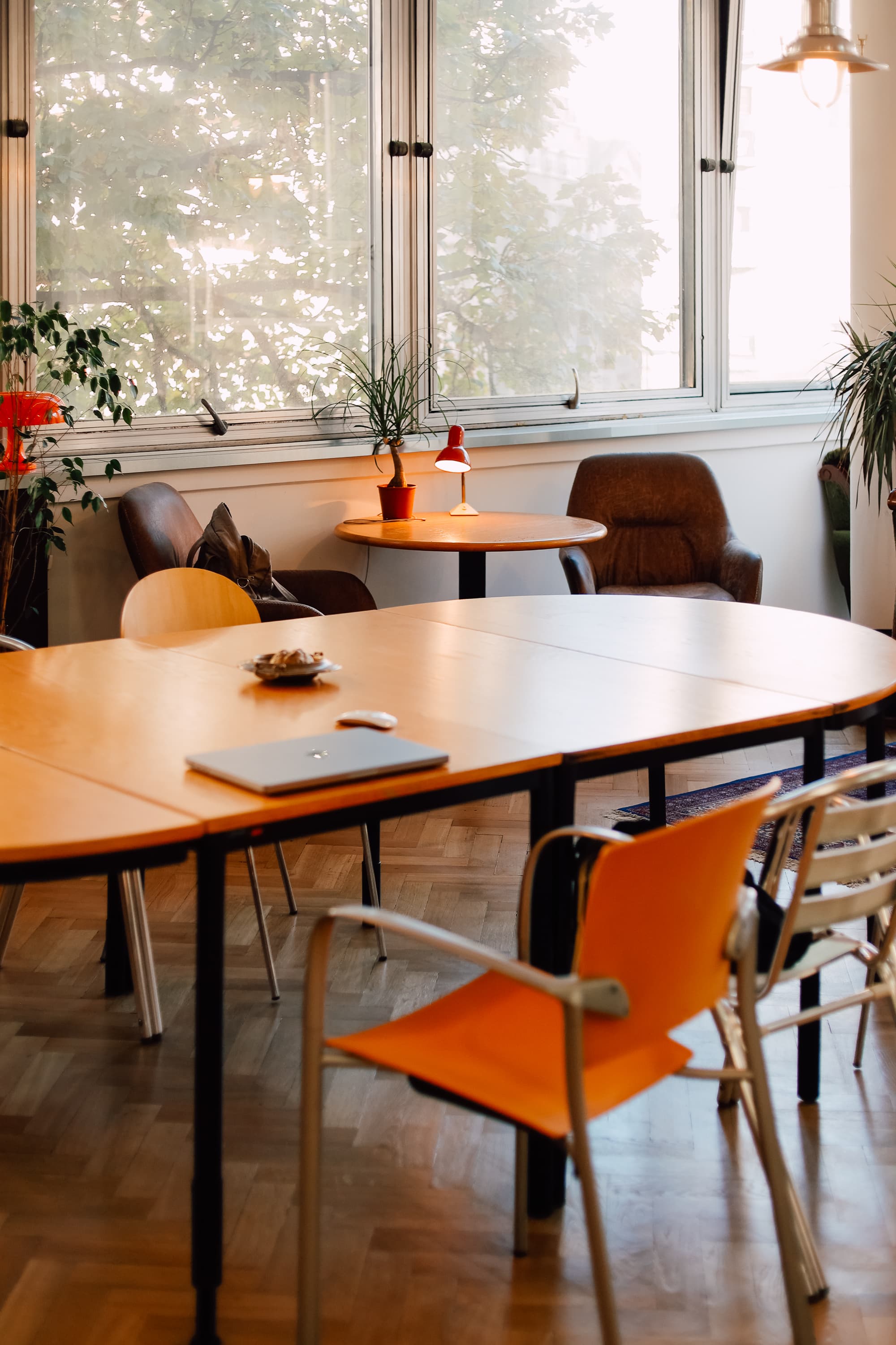 brick road with flowers on the side