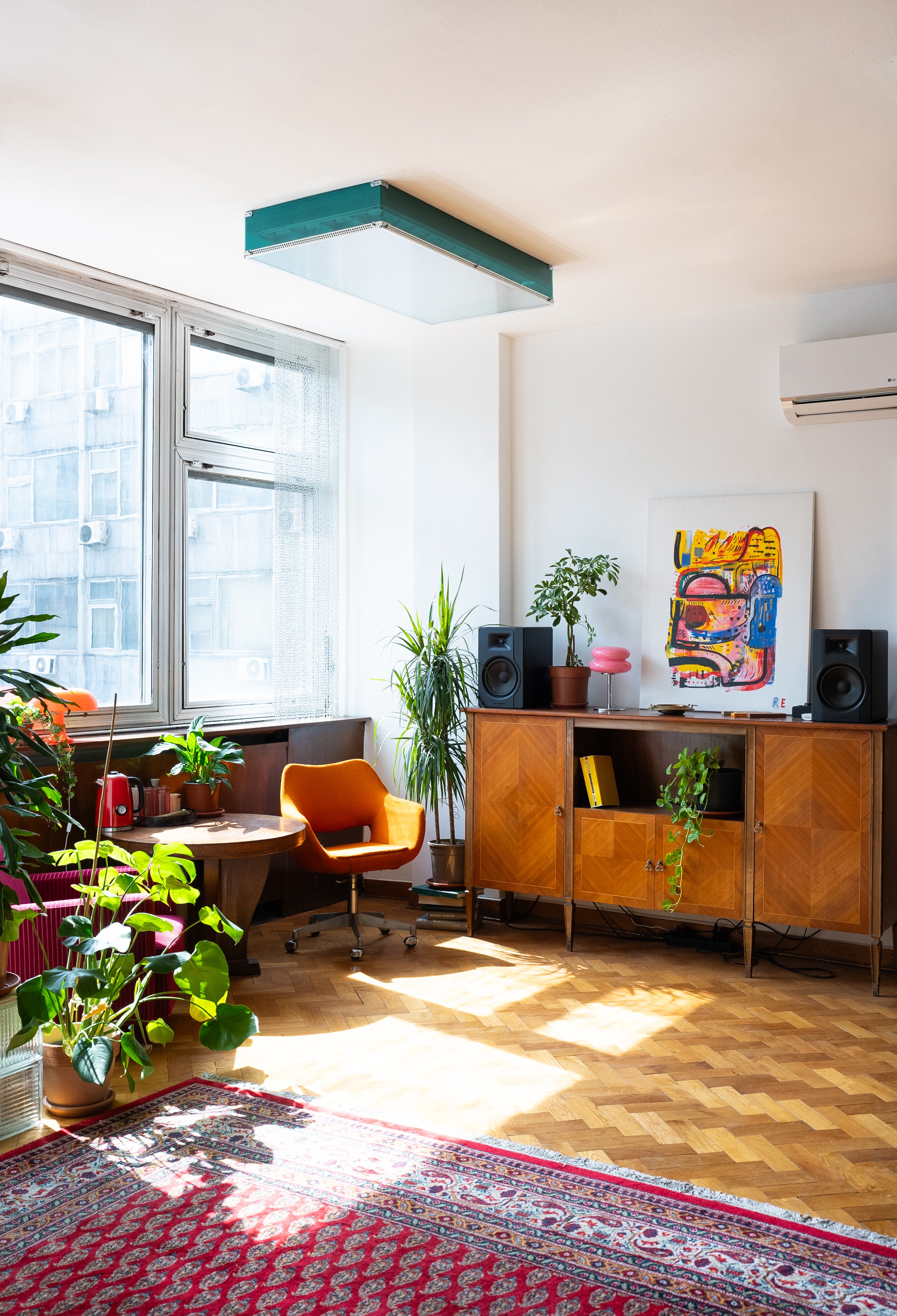 brick road with flowers on the side