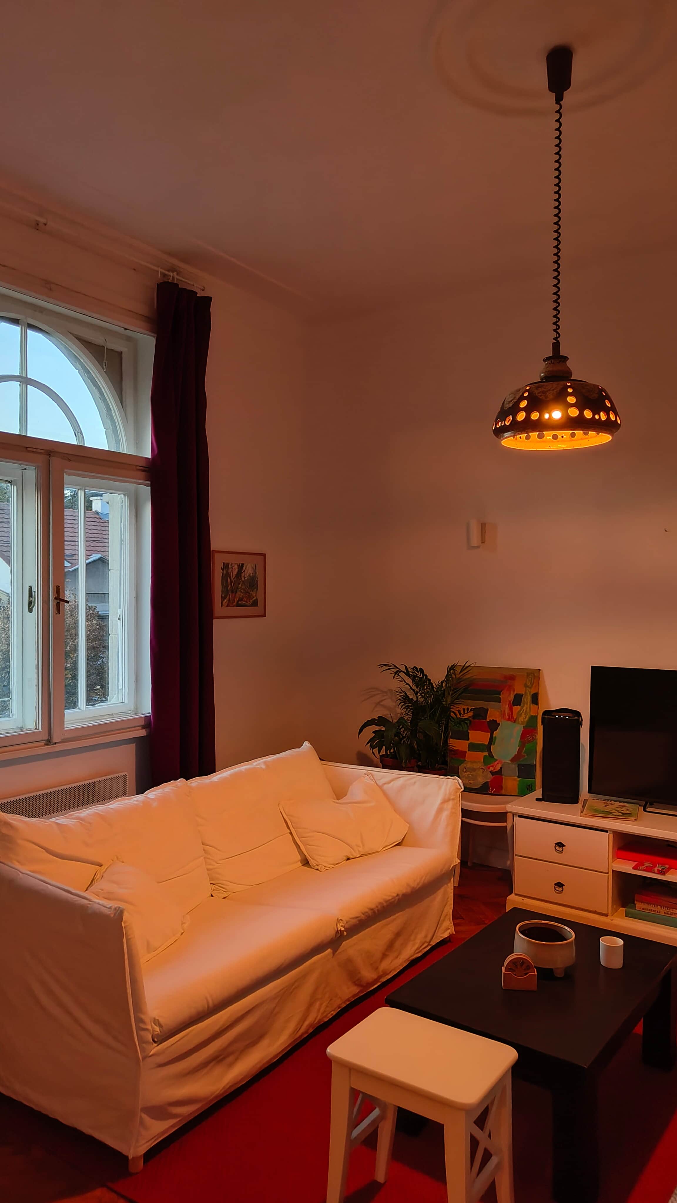 brick road with flowers on the side