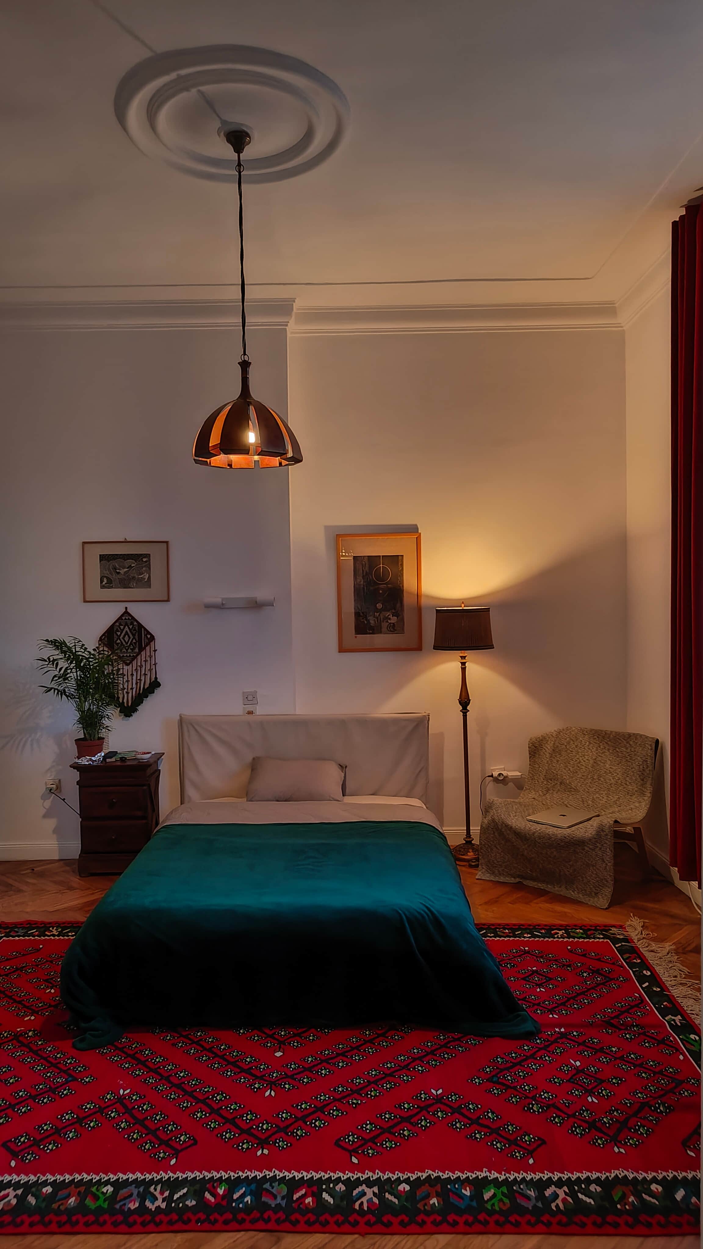 brick road with flowers on the side