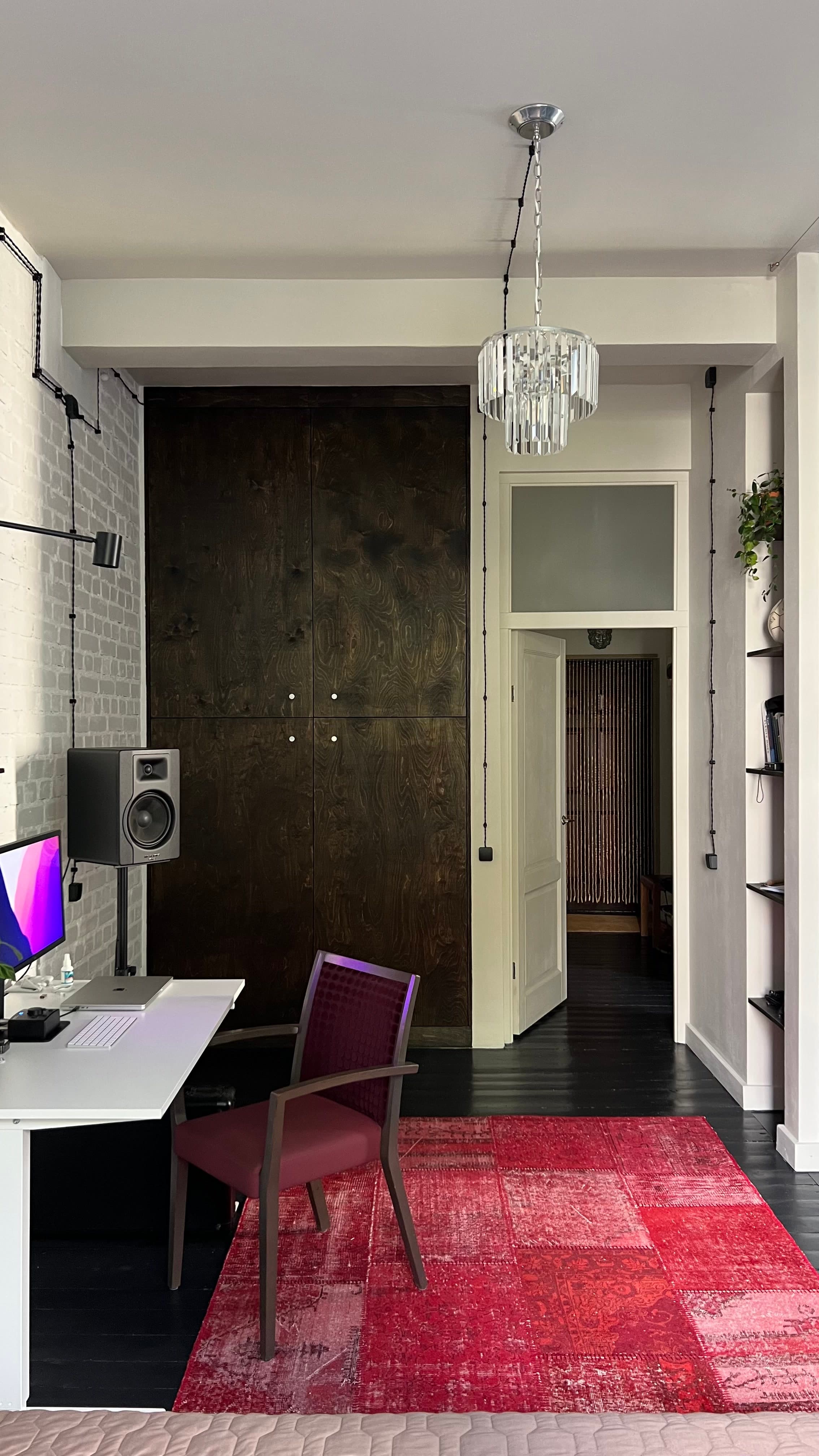 concrete house in lush environment