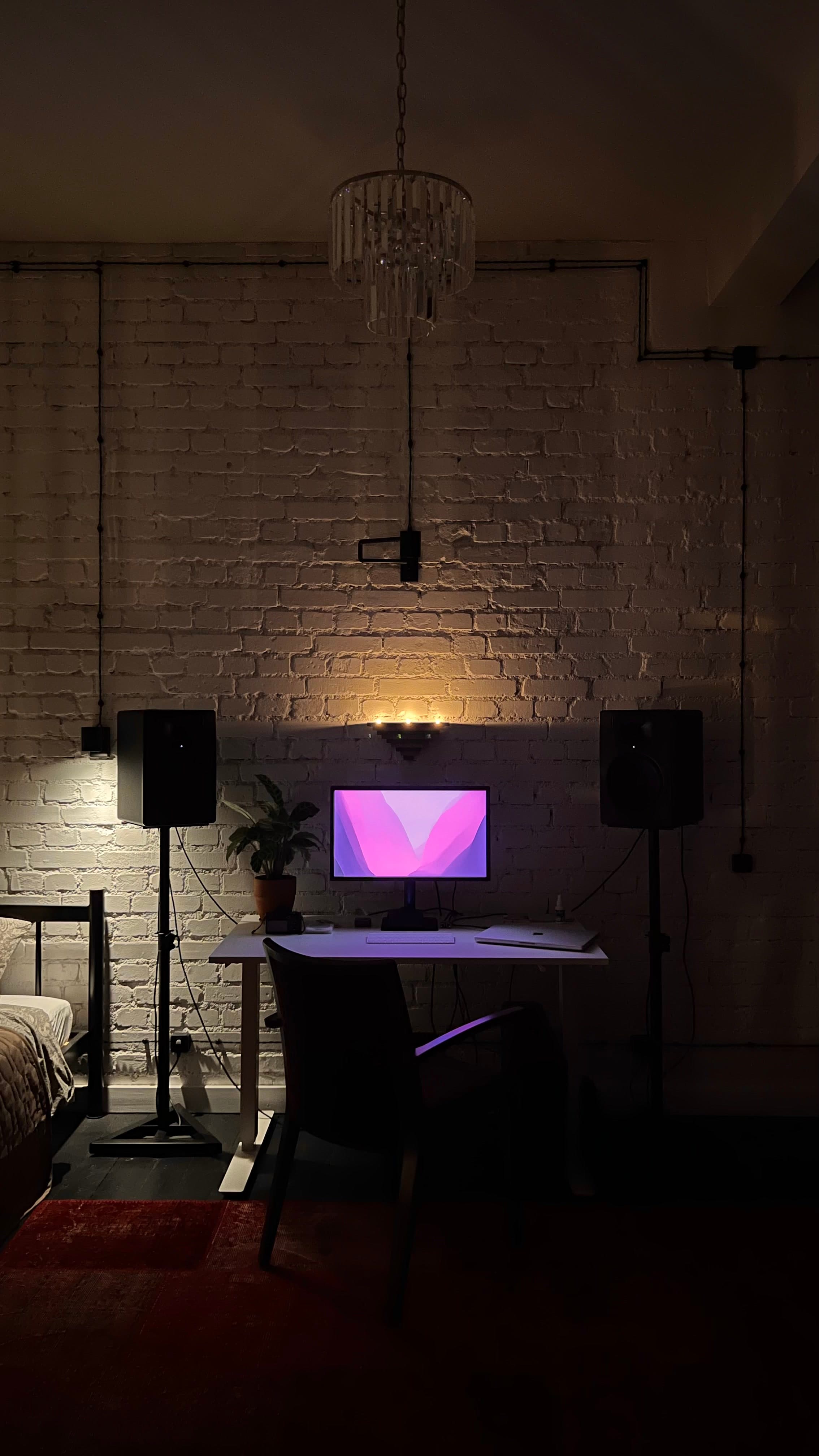 brick road with flowers on the side