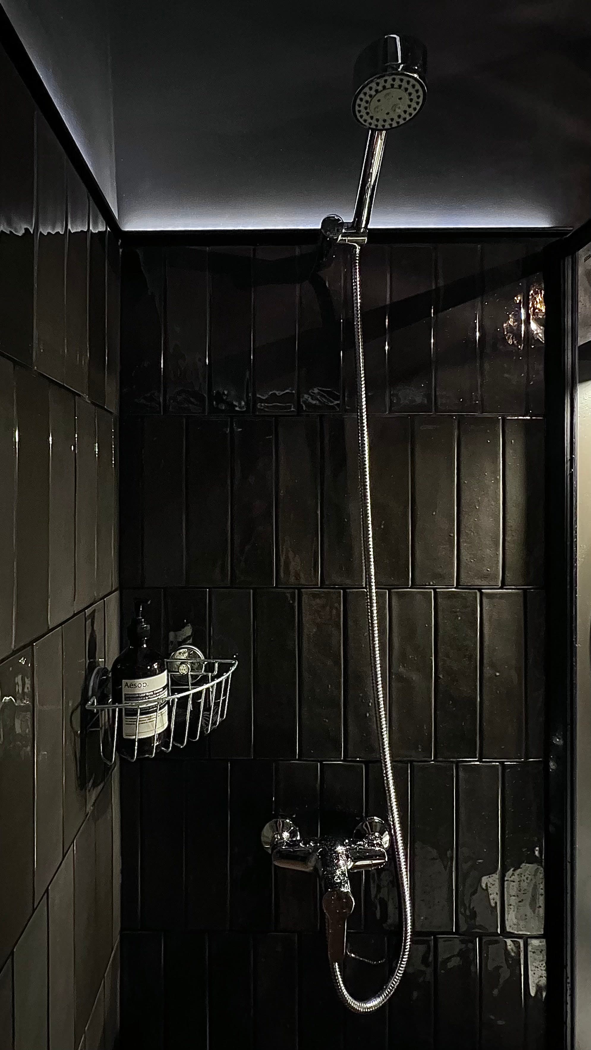 brick road with flowers on the side