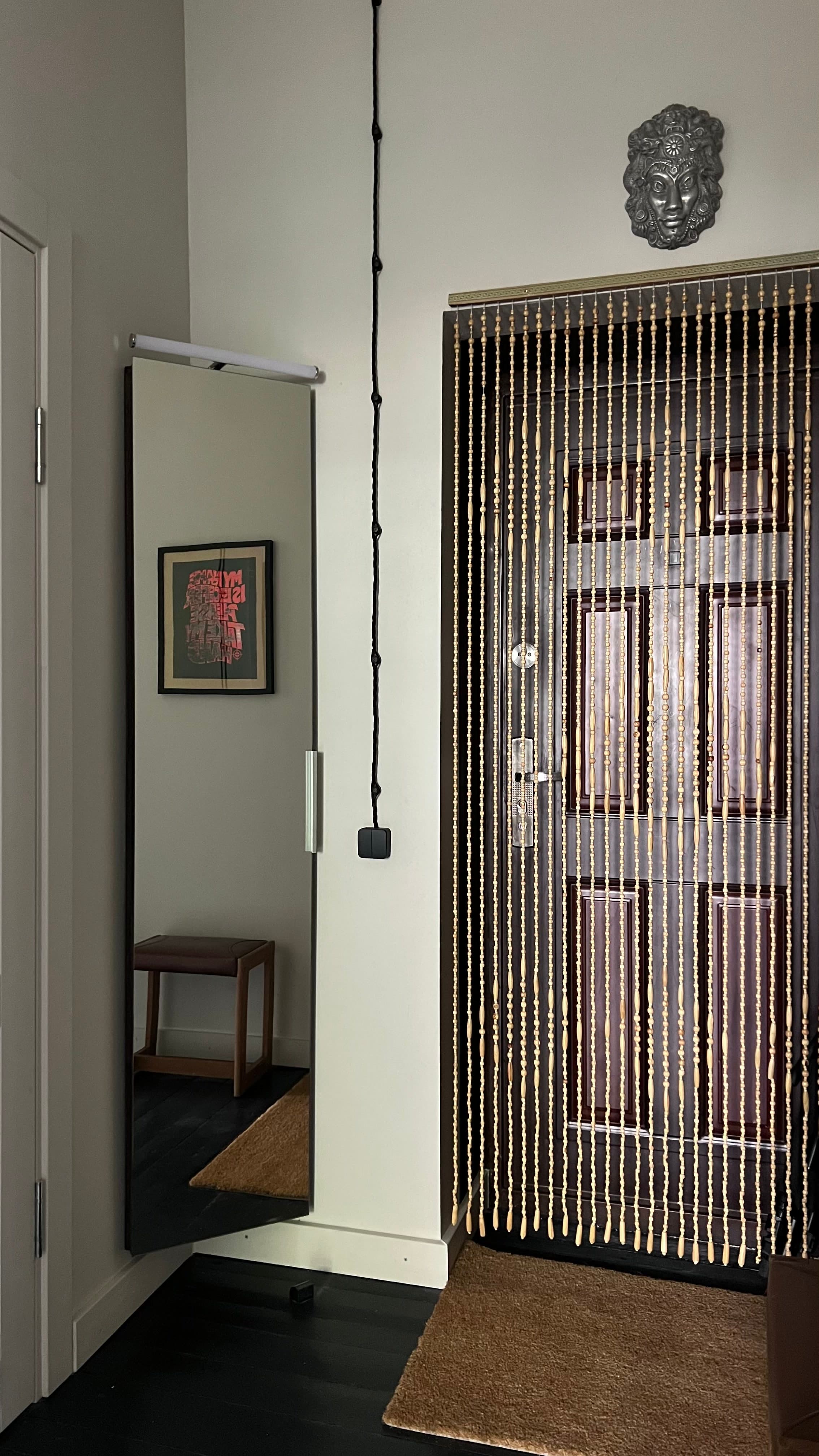 brick road with flowers on the side